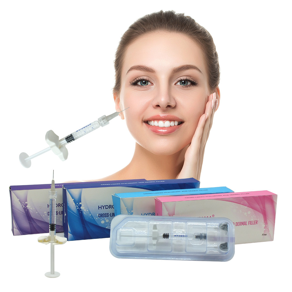 Çapraz Bağlı Enjeksiyonluk Hyaluronik Asit Dermal Filler 23G 25G 26G 27G 30G